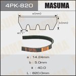Ремень поликлиновый 4PK 820 MASUMA 4PK-820