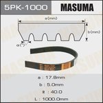 5PK-1000, Ремень ручейковый Masuma