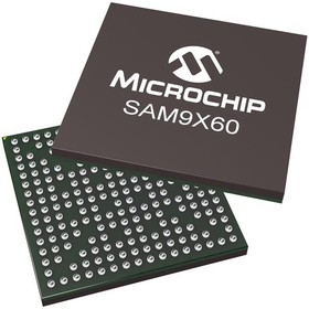 SAM9X60T-V/DWB, Microprocessors - MPU ARM926 MPU, BGA, EXT. TEMP, T&R
