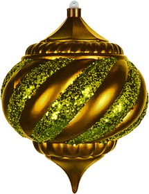 502-210, Елочная фигура Лампа, 25 см, цвет золотой