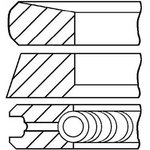 08-422000-00, Кольца dm.84.00 STD [2.5-2.0-2.0] 1 ПОР.