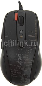 Фото 1/9 Мышь A4Tech V-Track F5 черный/рисунок оптическая (3000dpi) USB (6but)