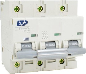 ETP Автоматический выключатель 3Р 80А тип C 10 кА 11559