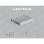 LAC-1403C, LAC-1403C Фильтр салонный LYNXauto