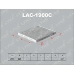 LAC-1900C, LAC-1900C Фильтр салонный LYNXauto