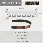 Ремень поликлиновый MASUMA 6PK-1115