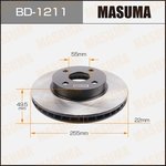 BD-1211, Диск тормозной TOYOTA COROLLA 1.4, 1.6, 1.8L 02-