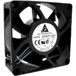 AFB0712HH-A, DC Fans DC Tubeaxial Fan, 70x25.4mm, 12VDC, Ball Bearing, Lead Wires