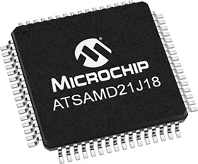 ATSAMD21J18A-AU, 32bit ARM Cortex M0+ Microcontroller, ATSAMD, 48MHz, 256 kB Flash, 64-Pin TQFP