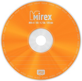 Фото 1/3 Носители информации DVD+R, 16x, Mirex, Cake/50, UL130013A1B