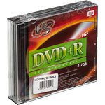 Носители информации DVD+R, 16x, VS, Slim/5, VSDVDPRSL501