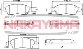 P0230NY, Тормозные колодки Toyota Carina E 92-, Celica 1.6I 94-, Corolla 92-, RAV4