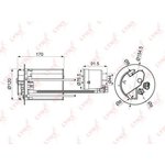 LF-1073M, LF-1073M Фильтр топливный погружной LYNXauto