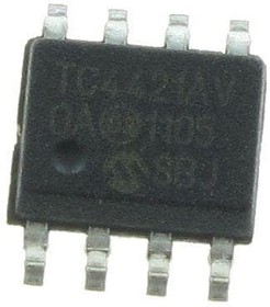 Фото 1/3 TC4422AVOA, Драйвер МОП-транзистора, низкой стороны неинвертирующий, 4.5В-18В питание, 10А выход, 1.25Ом