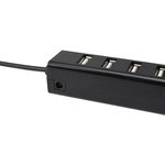 18-4107, 7 port USB hub black