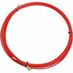 47-1010, Протяжка кабельная (мини УЗК в бухте), стеклопруток, d=3,5 мм 10 м, красная
