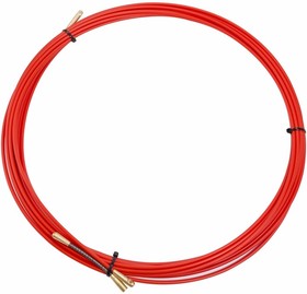 Фото 1/7 47-1010, Протяжка кабельная (мини УЗК в бухте), стеклопруток, d=3,5 мм 10 м, красная