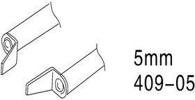 Насадки д/термопинцета ZD 409-05, (комплект 2 шт.,рабочая ширина 5мм)