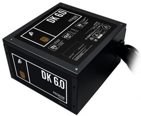 Фото 1/3 1STPLAYER Блок питания DK PREMIUM 600W / ATX 2.4, APFC, 80 PLUS BRONZE, 120mm fan / PS-600AX