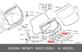 Болт NISSAN 84857-JD00A