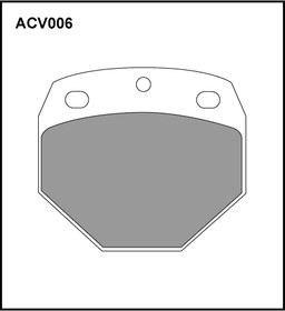 Фото 1/2 ACV006K, Колодки тормозные дисковые WVA (29747) HCV