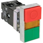 pbn-bw8465, Кнопка LAY5-BW8465 I-O прямоугольная 230В NO+NC PROxima