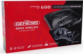 Фото 1/4 Игровая консоль RETRO GENESIS +600 игр Remix Wireless