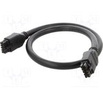 245136-1010, Rectangular Cable Assemblies Megafit 10ckt Black 1M Overmolded