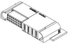 46436-3001, Power to the Board TEN60 RA RECPT ASSY