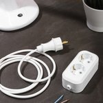 11-8702, Колодка 2 гнезда с заземлением