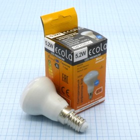 Лампа LED Ecola 5.2W хол (216), (E14), E14,4200k,69*39,R39, композит,G4FV52ELC