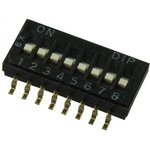 DHNF-08F-T-V, DIP Switches / SIP Switches Half Pitch Dip switch 1.6mm height