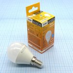 Лампа LED Ecola 8W хол шар (242), (E14), E14,4000k,78*45,G45, композит,K4GV80ELC