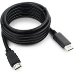 Кабель DisplayPort - HDMI, М/М, 3 м, экр, Cablexpert, чер, CC-DP-HDMI-3M