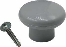 Ручка-кнопка мебельная d34 серый У8-0931