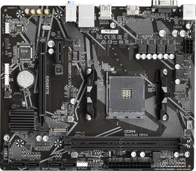 Фото 1/10 Материнская плата Gigabyte A520M K V2 Soc-AM4 AMD A520 2xDDR4 mATX AC`97 8ch(7.1) GbLAN RAID+VGA+HDMI