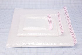 Фото 1/2 Пакет 220x260 мм пузырчатая пленка, белый, самозаклеивающийся, конверт; Q-пак№38 пакет 220x260\\пузырчатый\ бел\клей\конверт