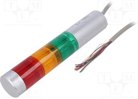 LR4-302WJNU-RYG, Сигнализатор: сигнальная колонна; LED; красный/янтарный/зеленый
