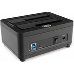 Докстанция 2x2,5"/3,5" SATAIII AgeStar 3UBT8 USB 3.0, пластик, черная