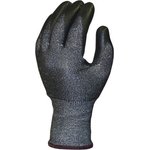 SKY272, Glass Fibre, Polyethylene Nitrile-Coated Cut Resistant Gloves, size 8, Black