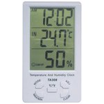 Термогигрометр TA-308 с часами, Отображает комнатную температуру в пределах ...