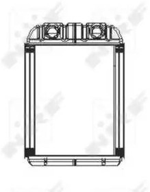 53671, Радиатор отопителя салона VW TOUAREG 02-10, AUDI Q7 06-, PORSCHE CAYENNE 02-10,