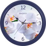 Кварцевые настенные часы модель ЕС-110 орхидея 009483