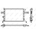 53628, Радиатор охлаждения OPEL ASTRA G 98-05, ZAFIRA 99-05,
