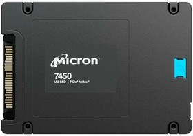 Фото 1/2 Твердотельный накопитель Micron 7450 PRO 3.84TB NVMe U.3 (15mm) PCIe NVMe Gen4 1x4 (v1.4) R6800/W5300MB/s 3D TLC MTTF 2М 1M/180K IOPS 7300TB
