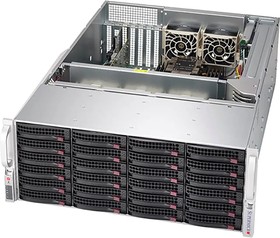 Серверная платформа Supermicro SuperStorage 4U Server 640P-E1CR24L noCPU(2)3rd Gen Xeon Scalable/TDP 120-270W/no DIMM(16)/ 3808HBA HDD(24)LF