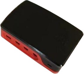 Фото 1/2 Корпус ACD RA602 Корпус ACD Red+Black ABS Case for Raspberry 4B