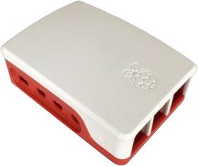 Фото 1/2 Корпус ACD RA597 Корпус ACD Red+White ABS Case for Raspberry 4B (RASP1967)