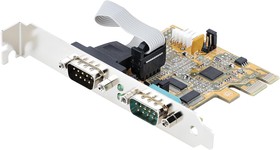 Фото 1/4 21050-PC-SERIAL-CARD, Serial Adapter Card, 2x DB9, PCI-E x1