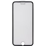 Защитное стекло "LP" для iPhone 8/7/6s/6 совместимое 5D с рамкой 0,33 мм 9H (черное)